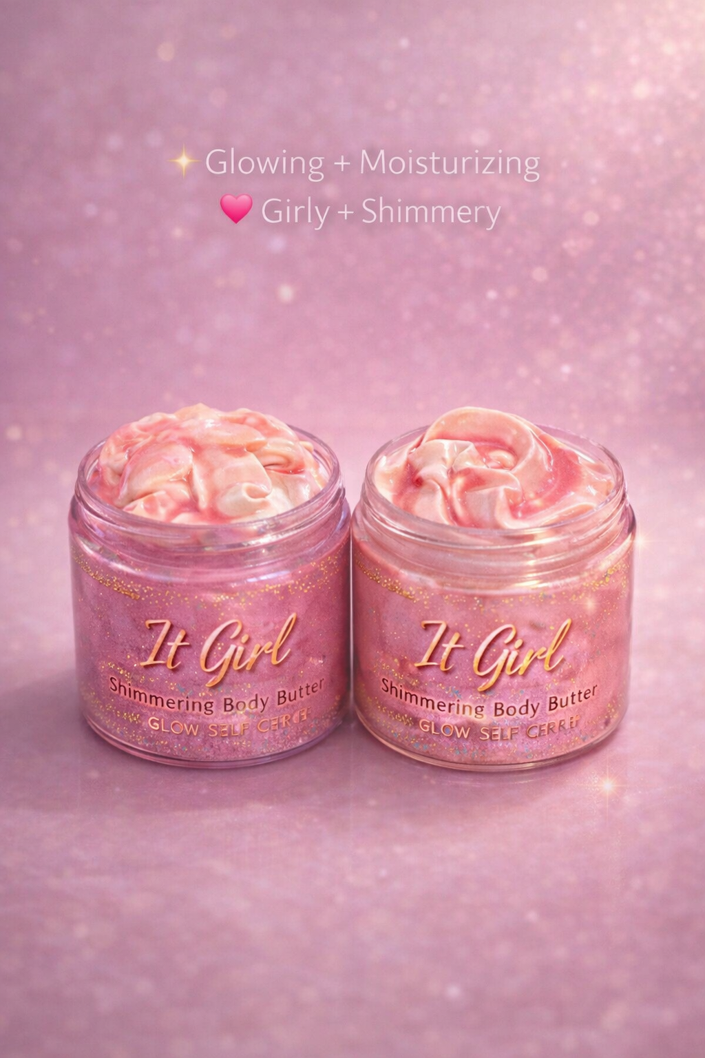 It Girl Shimmering Body Butter 💖✨
Soft, Glowing, Radiant Skin