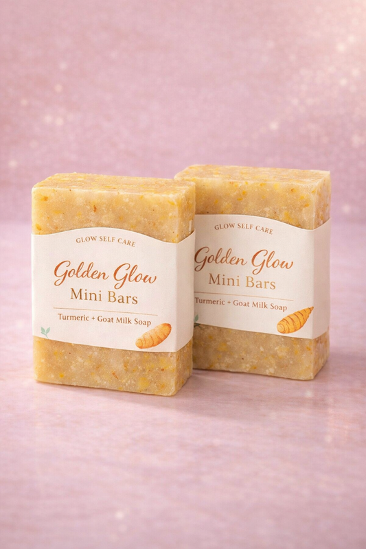 Golden Glow Mini Bars - Glow-Boosting Turmeric + Goat Milk Soap