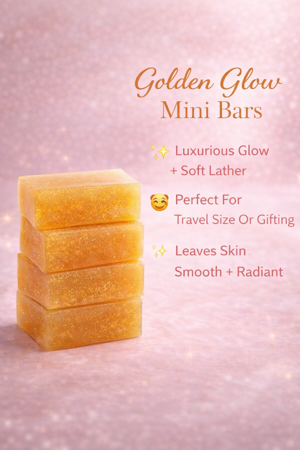 Golden Glow Mini Bars - Glow-Boosting Turmeric + Goat Milk Soap